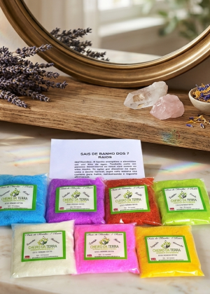 Sais de banho dos 7 raios