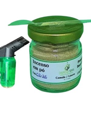 Incenso em pó de Canela e louro com maçarico